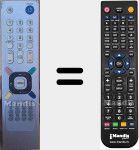 Replacement remote control for 08010380