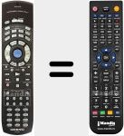 Replacement remote control for RC-515M