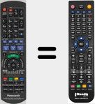 Replacement remote control for N2QAYB000898