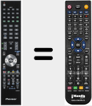 Replacement remote control for AXD1572 (RRMCGA687WJSA$J)