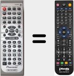 Replacement remote control for RC516KU (XXD3101)