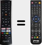 Replacement remote control for QT32NX73