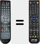 Replacement remote control for QUA002