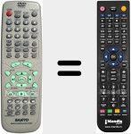 Replacement remote control for RB-TS760ST