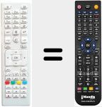 Replacement remote control for RC4875 WHITE