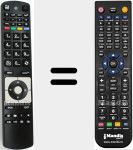 Replacement remote control for RC5116 (23109835)