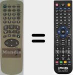Replacement remote control for REMCON1436