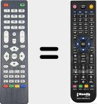 Replacement remote control for REMCON1712