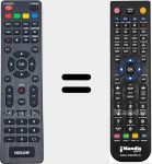 Replacement remote control for RM-C3411 (135D0DVB0026G)