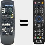 Replacement remote control for RMSRX6001U