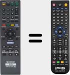 Replacement remote control for RMT-B104C