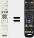 Replacement remote control for RMT-D229P (147955912)