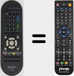 Replacement remote control for GA 608 WJSA (RRMCGA608WJSA)