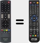 Replacement remote control for GB042WJSA (RRMCGB042WJSA2)