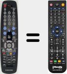 Replacement remote control for BN59-00752A