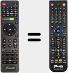 Replacement remote control for SCI5300
