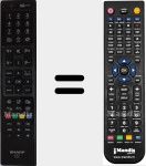 Replacement remote control for RC 4847 (23100151)