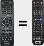 Replacement remote control for RM-ED054 (149206721)