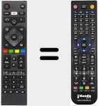 Replacement remote control for NVR-8050-40FHD2S-SMA