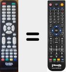 Replacement remote control for RCT-E-SUN92