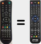 Replacement remote control for LD215-240FDDBU