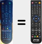 Replacement remote control for LD24-234DB