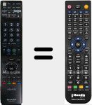 Replacement remote control for GA 906 WJSA (RRMCGA906WJSA)