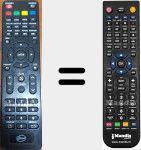 Replacement remote control for Mide32