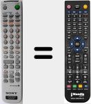 Replacement remote control for RM-SM100ES