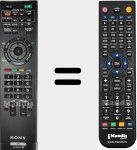 Replacement remote control for RM-ED034 (148791411)