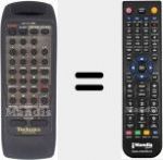 Replacement remote control for RAKCH144WH