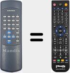 Replacement remote control for TP711