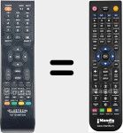 Replacement remote control for TQT1910BT003