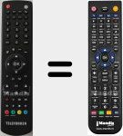 Replacement remote control for RC1910 (20570344)