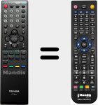 Replacement remote control for CT-8017 (75007842)