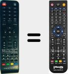 Replacement remote control for TRS001