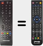 Replacement remote control for LED32X16
