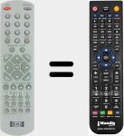 Replacement remote control for VIE006