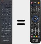 Replacement remote control for AXD7706