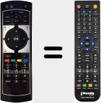 Replacement remote control for REMCON1227