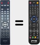 Replacement remote control for RC-1197 (30701016600AS)