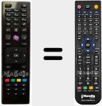 Replacement remote control for Origonala RC4875