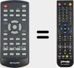 Replacement remote control for RMCSSP0025N (105001212)