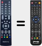 Replacement remote control for RC2712 (23072119)