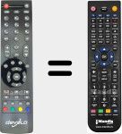 Replacement remote control for RC2711 (30072157)