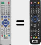 Replacement remote control for DTT8000 (RT7152)