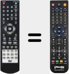Replacement remote control for DVX109HD