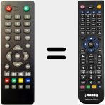 Replacement remote control for DIGI 100 HD