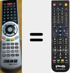 Replacement remote control for Open Vu 3