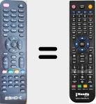 Replacement remote control for E3HD-C